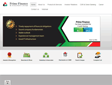 Tablet Screenshot of primefinancebd.com